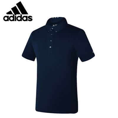 adidas Men Standard Golf Polo Tee in navy blue, perfect for corporate gifts and stylish golf outings.