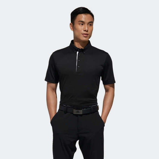 adidas Men's Golf Polo Shirt worn by a male model, stylish and comfortable for golfers, perfect as a Corporate Gift.