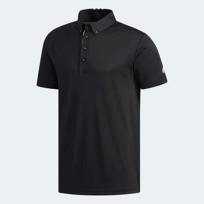 adidas Men's Golf Polo Shirt in black, featuring a stylish design and high-quality materials, perfect for corporate gifts.