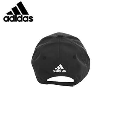 adidas Performance Max Sports Cap in black with embroidered logo, perfect corporate gift for sports enthusiasts.