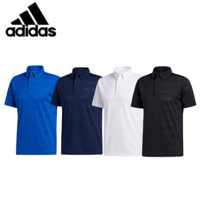 adidas Performance S/S Polo (Men) in blue, navy, white, and black - perfect corporate gift option.