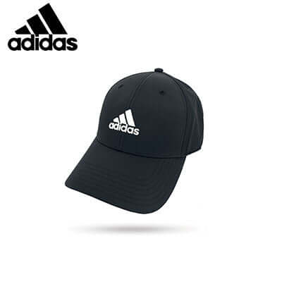 adidas Performance Sports Cap in black with iconic adidas logo for athletes and sports enthusiasts, perfect corporate gift.