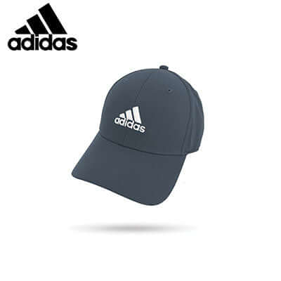 adidas Performance Sports Cap in dark grey with iconic adidas logo for athletes and sports enthusiasts.