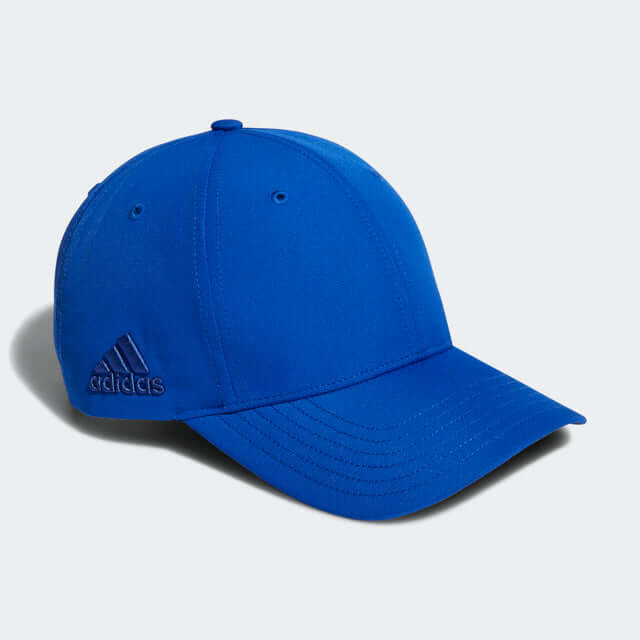 adidas Six-Panel Golf Cap in vibrant blue, perfect for stylish outings and corporate gifts.