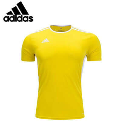 adidas Training Tee in vibrant yellow color, perfect for sports activities and a great corporate gift option.