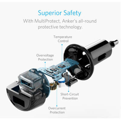 Anker Power Drive 2 Elite Car Charger USB Charger Corporate Gifts Singapore