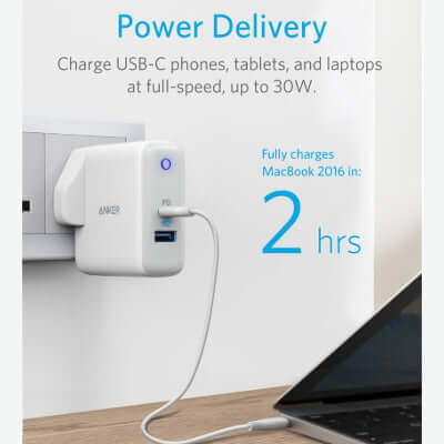 Anker PowerPort II 49.5W Dual Port USB-C Corporate Gifts Singapore