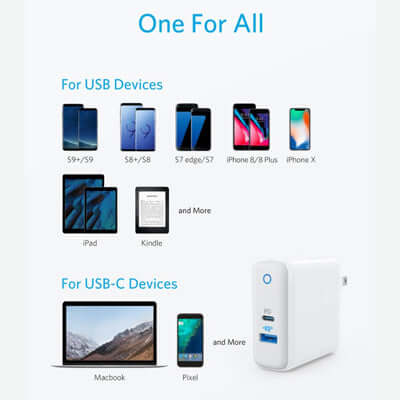 Anker PowerPort II 49.5W Dual Port USB-C Corporate Gifts Singapore