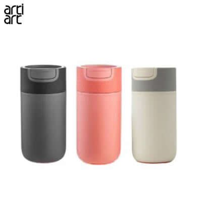 artiart Waterlogo Zebra Cafe Suction Mug in three colors: black, pink, and cream, perfect for corporate gift.