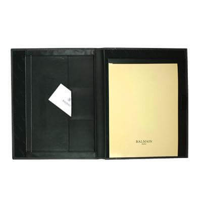 Balmain Millau A4 Brown Zipper Portfolio Corporate Gifts Singapore