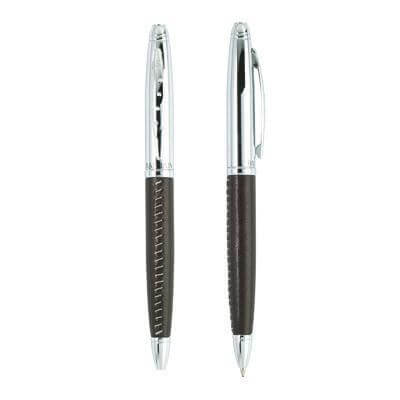 Balmain Pen, Key Holder and Wallet Set - Brown Corporate Gifts Singapore