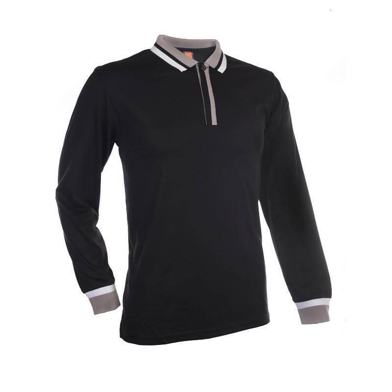 Basic Jersey Contrasting Long Sleeve Polo T-shirt Corporate Gifts Singapore
