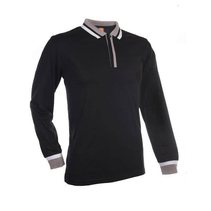 Basic Jersey Contrasting Long Sleeve Polo T-shirt Corporate Gifts Singapore