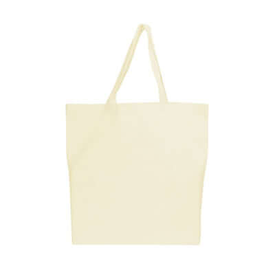 Large Canvas Tote Bag in beige color, perfect for everyday use and corporate gifts.