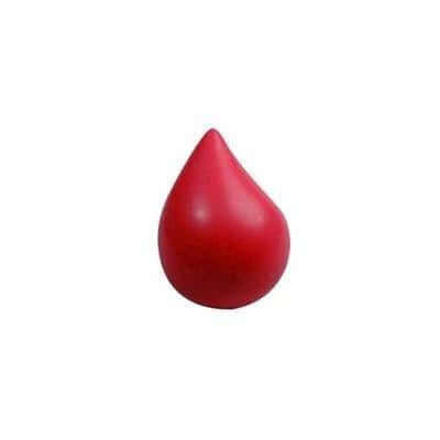 Blood Droplet Stressball, a unique red stress ball ideal for corporate gifts and promotional events.