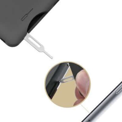 BrandCharger iQ+ Powerbank with Syncing Cable, Card Reader and Portable Data Storage showing SIM card ejector tool.