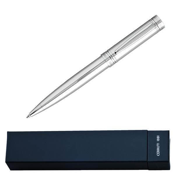 CERRUTI 1881 Zoom Silver Ballpoint Pen Corporate Gifts Singapore