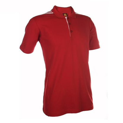 Classic Honeycomb Polo T-shirt with shoulder Striped Accents Corporate Gifts Singapore