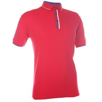 Cotton Interlock T-shirt with colour stripe collar Corporate Gifts Singapore