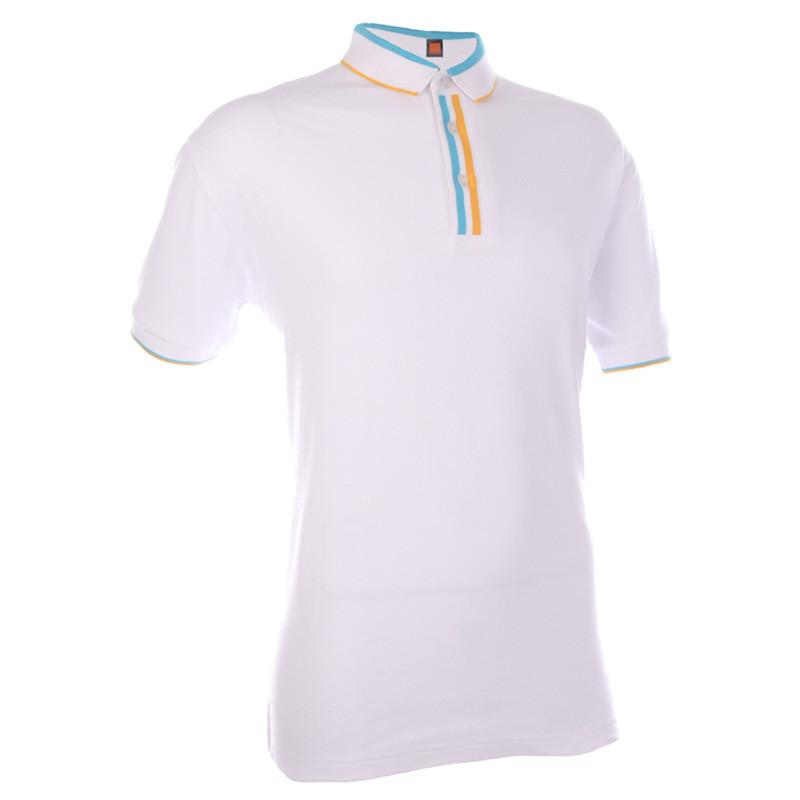 Cotton Interlock T-shirt with colour stripe collar Corporate Gifts Singapore