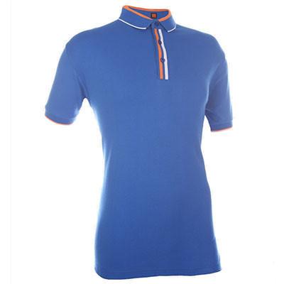 Cotton Interlock T-shirt with colour stripe collar Corporate Gifts Singapore