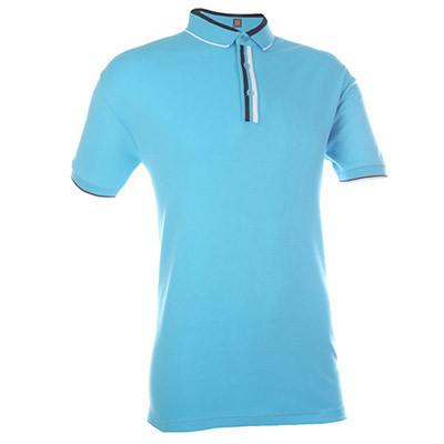 Cotton Interlock T-shirt with colour stripe collar Corporate Gifts Singapore