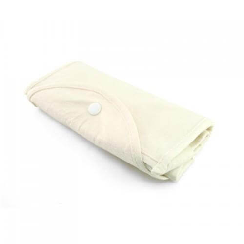 Eco Bamboo Fibers Foldable Shopping Bag folded and ready for use as an eco-friendly shopping solution.