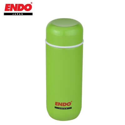 200ml Double Stainless Steel Flask in vibrant green color, perfect for keeping beverages warm. Ideal Corporate Gift.