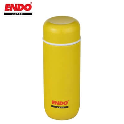 200ml Double Stainless Steel Flask in yellow designed for hot beverages and perfect as a Corporate Gift.