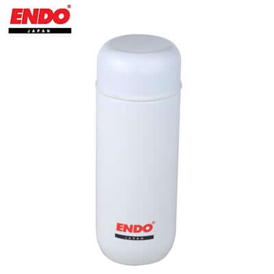 200ml Double Stainless Steel Flask in sleek white design, perfect for hot beverages as a corporate gift.