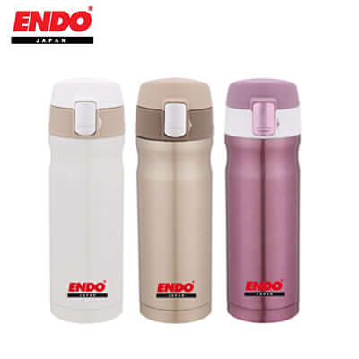 ENDO 420ml Double S/Steel Vacuumed Mug in three colors, perfect for corporate gifts.