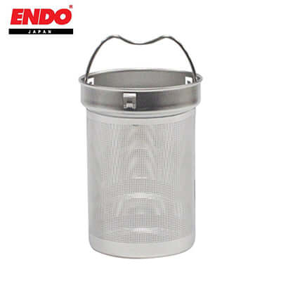 ENDO 450ML Double Stainless Steel Desk Mug fine mesh tea strainer for steeping tea.