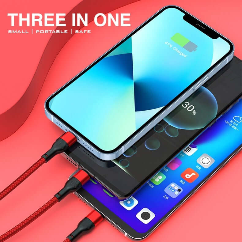 CableGlow Quick Charge 3-in-1 Cable Corporate Gifts Singapore