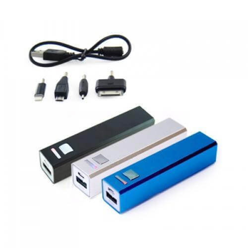 Fantasy Portable Charger with Iphone5 Adaptor, featuring three stylish chargers and multiple adaptors for versatile charging.