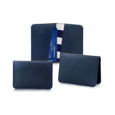 Folded Card Holder Wallet in sleek Navy Blue, featuring multiple card slots for a practical and stylish everyday accessory.