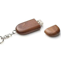 Wooden USB Flash Drive With Keyring Corporate Gifts Singapore