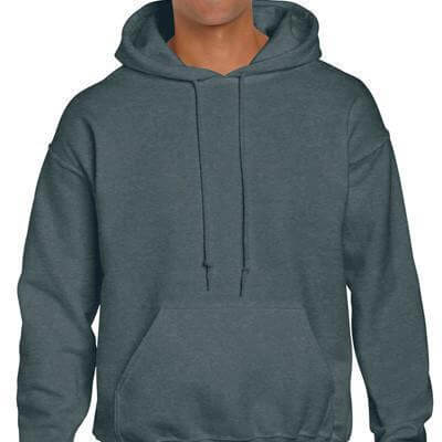 Gildan Adult Pull Over Hoodie in dark grey, perfect for casual wear or as a corporate gift.