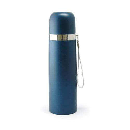 Goodity Thermos Flask in navy blue, ideal for hot or cold beverages, perfect as a corporate gift.