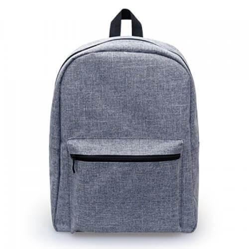 Grey Haversack, versatile snow canvas backpack with front compartment, ideal for daily use and corporate gift.