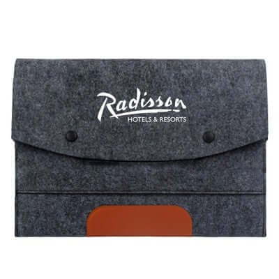 13'' Felt and PU Leather Ipad Tablet Sleeve Corporate Gifts Singapore