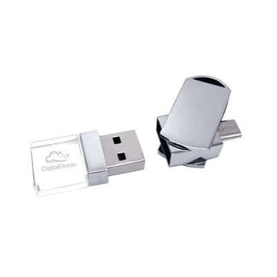 Mini Crystal OTG Swivel USB Flash Drive Corporate Gifts Singapore