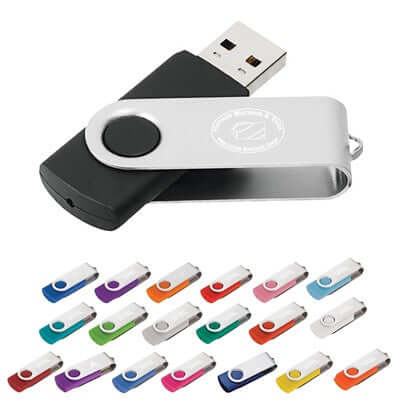 Classic Metal Swivel USB Flash Drive Corporate Gifts Singapore