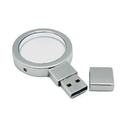 Crystal Round LED Light Up USB Drive Corporate Gifts Singapore