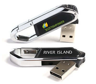 Carabiner Metal USB Flash Drive Corporate Gifts Singapore