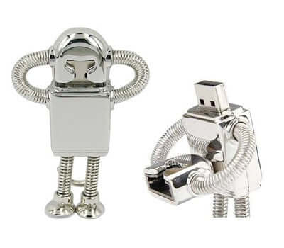 Retro Metal Robot USB Flash Drive Corporate Gifts Singapore