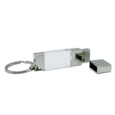 Premium 3D Crystal USB Drive with Key Chain Corporate Gifts Singapore