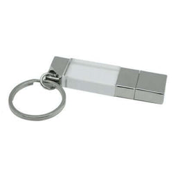 Premium 3D Crystal USB Drive with Key Chain Corporate Gifts Singapore