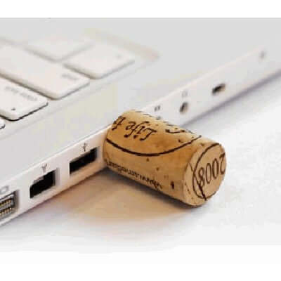 Wine Cork Recycled Wood USB Flash Drive Corporate Gifts Singapore