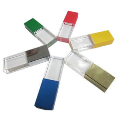 Acrylic Rectangular USB Flash Drive Corporate Gifts Singapore