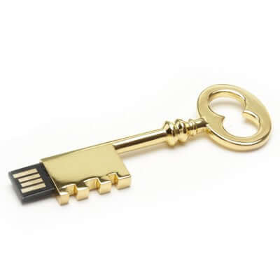 Retro Metal Key Shape USB Flash Drive Corporate Gifts Singapore